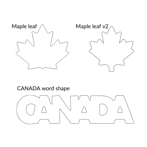 Canada Day Themed Shapes